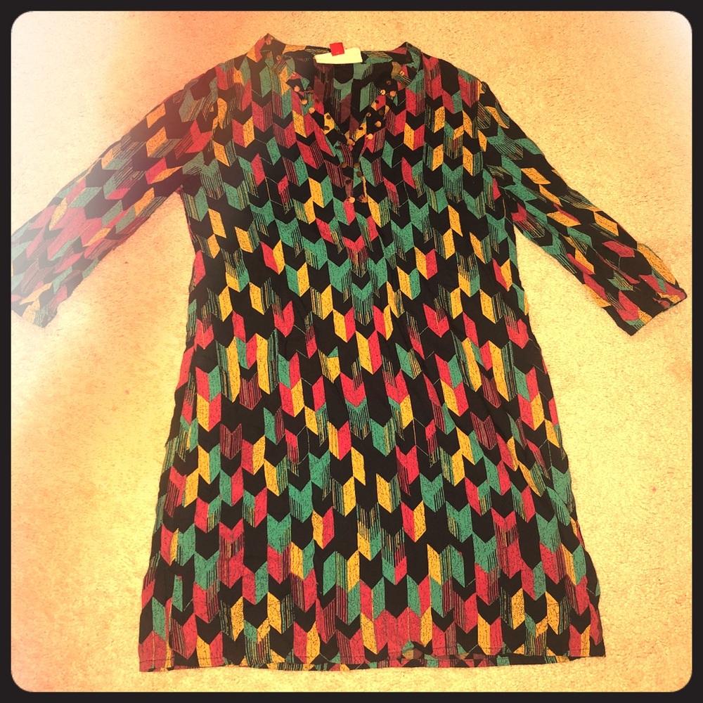 Red camel girls dress